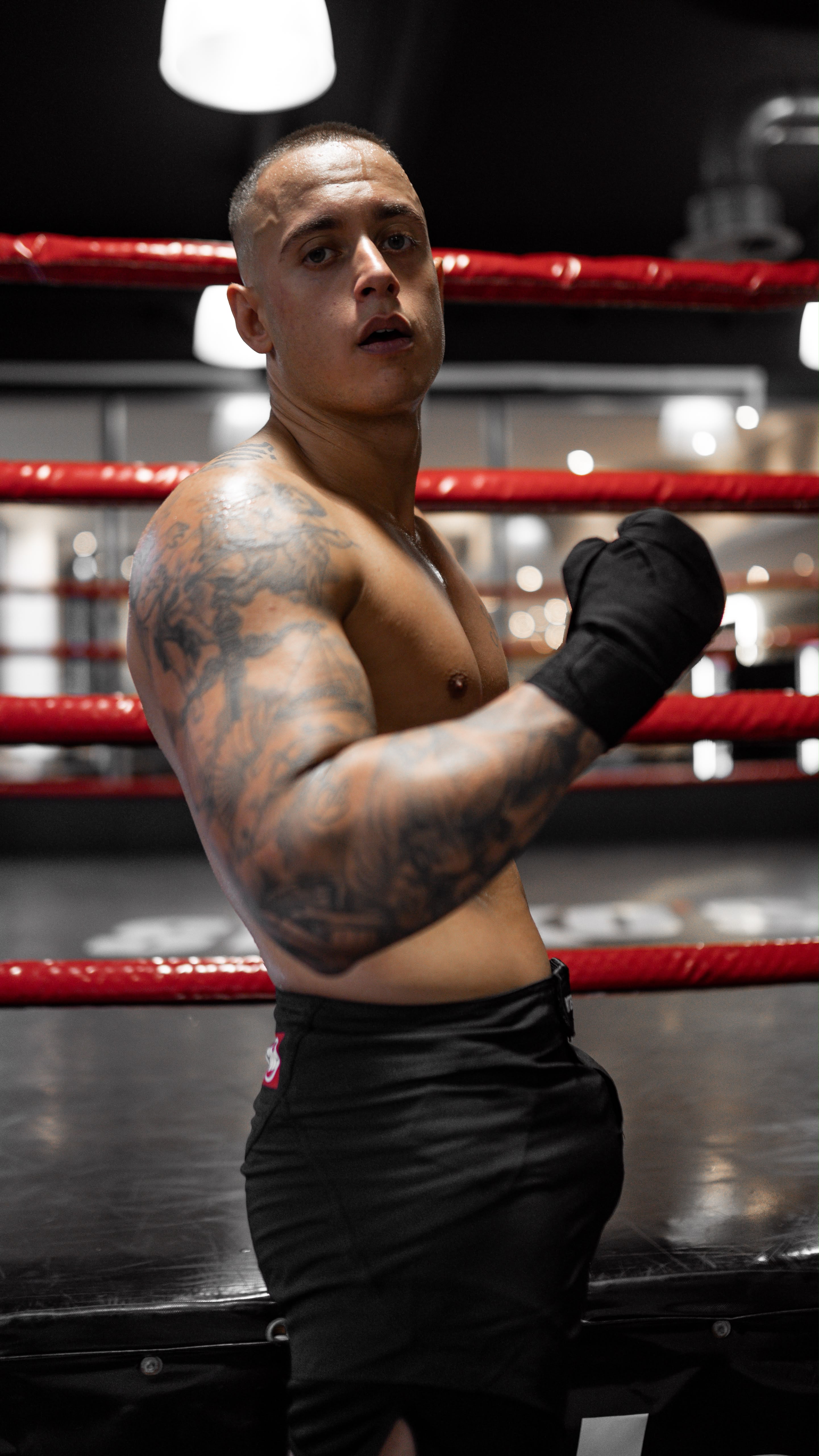 Louis Bennett im Boxring